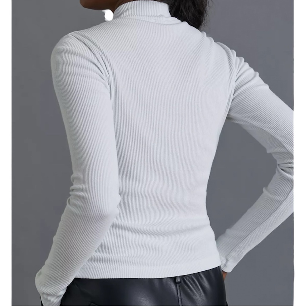 Agolde Amber Ribbed Turtleneck Top - Picture 2 of 6